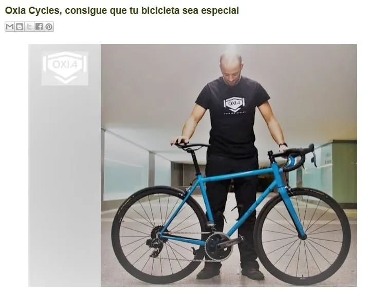 Oxia Cycles, consigue que tu bicicleta sea especial