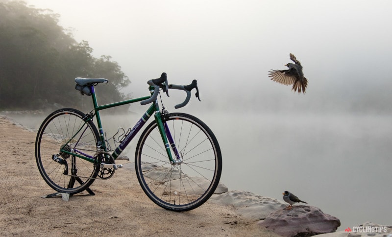 Cuadro de acero a medida construido por English Cycles para Sean Lybrand