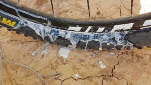 Cubierta de bicicleta destalonada por baja presión