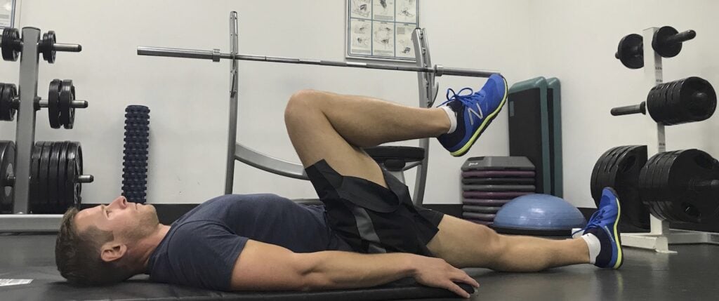 Comprobación del rango de movimiento de flexión de cadera