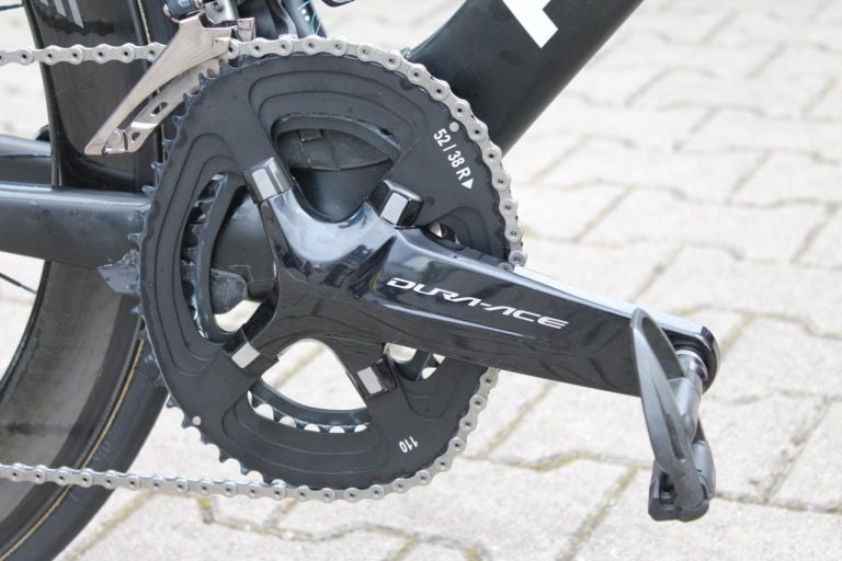 Chris Froome usando platos ovalados Osymetric